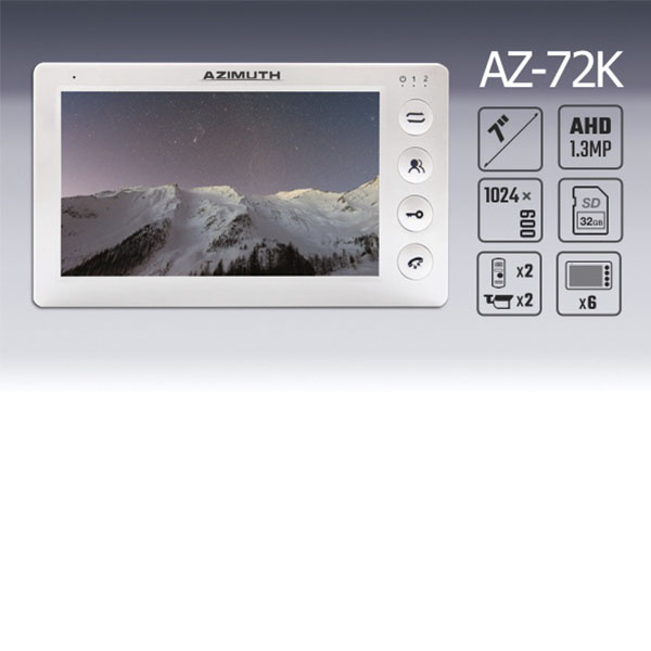 AZ-72K AHD монритор видеодомофона